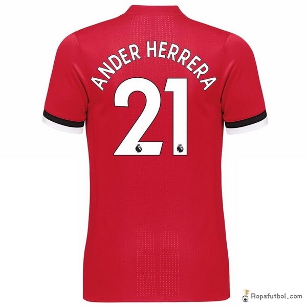 Camiseta Manchester United Replica Primera Ropa Ander Herrera 2017/18